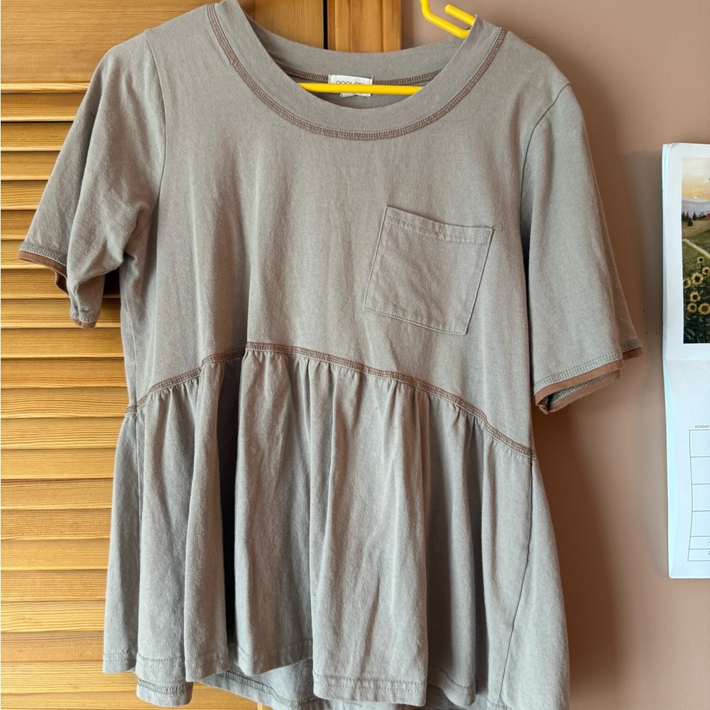 EUC Roolee Peplum Blouse S